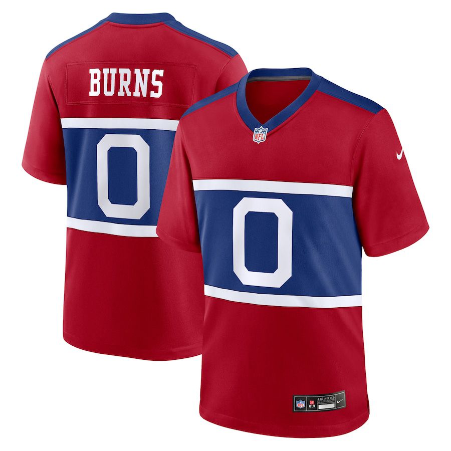 Men New York Giants #0 Brian Burns Nike Century Red Alternate Player Game NFL Jersey